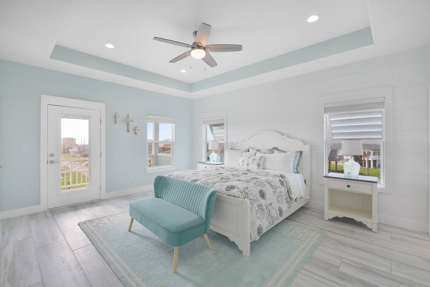 Master bedroom with Gulf views
