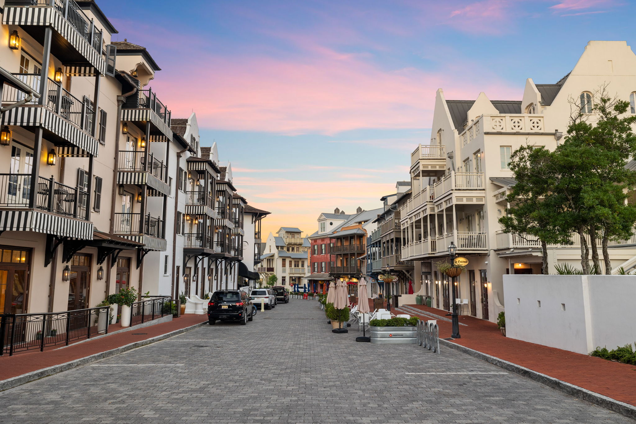 View Main street from your balcony or walk to it in two minutes.