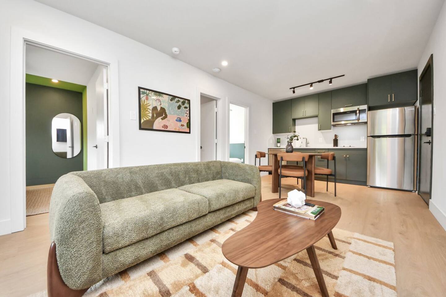 Modern Colorful Loft w/ Workspace | ColorBlock!