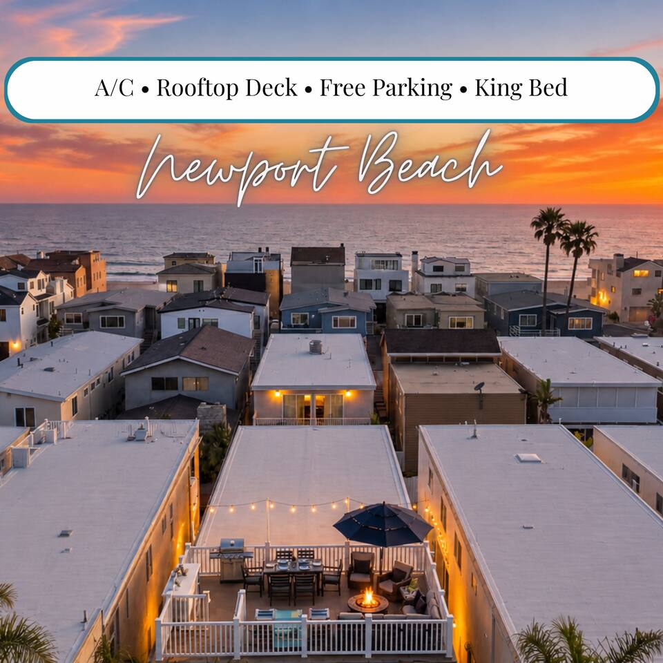 Lux Ocean Rooftop, King beds, A/C, Parking