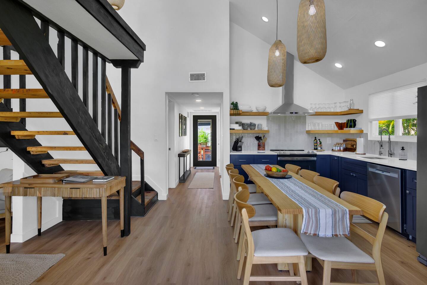 Open Kitchen with seating for 8 people