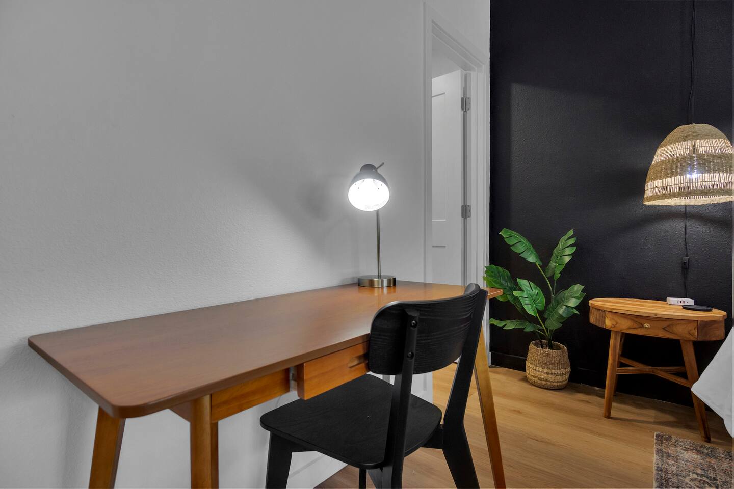 Workstation in master bedroom