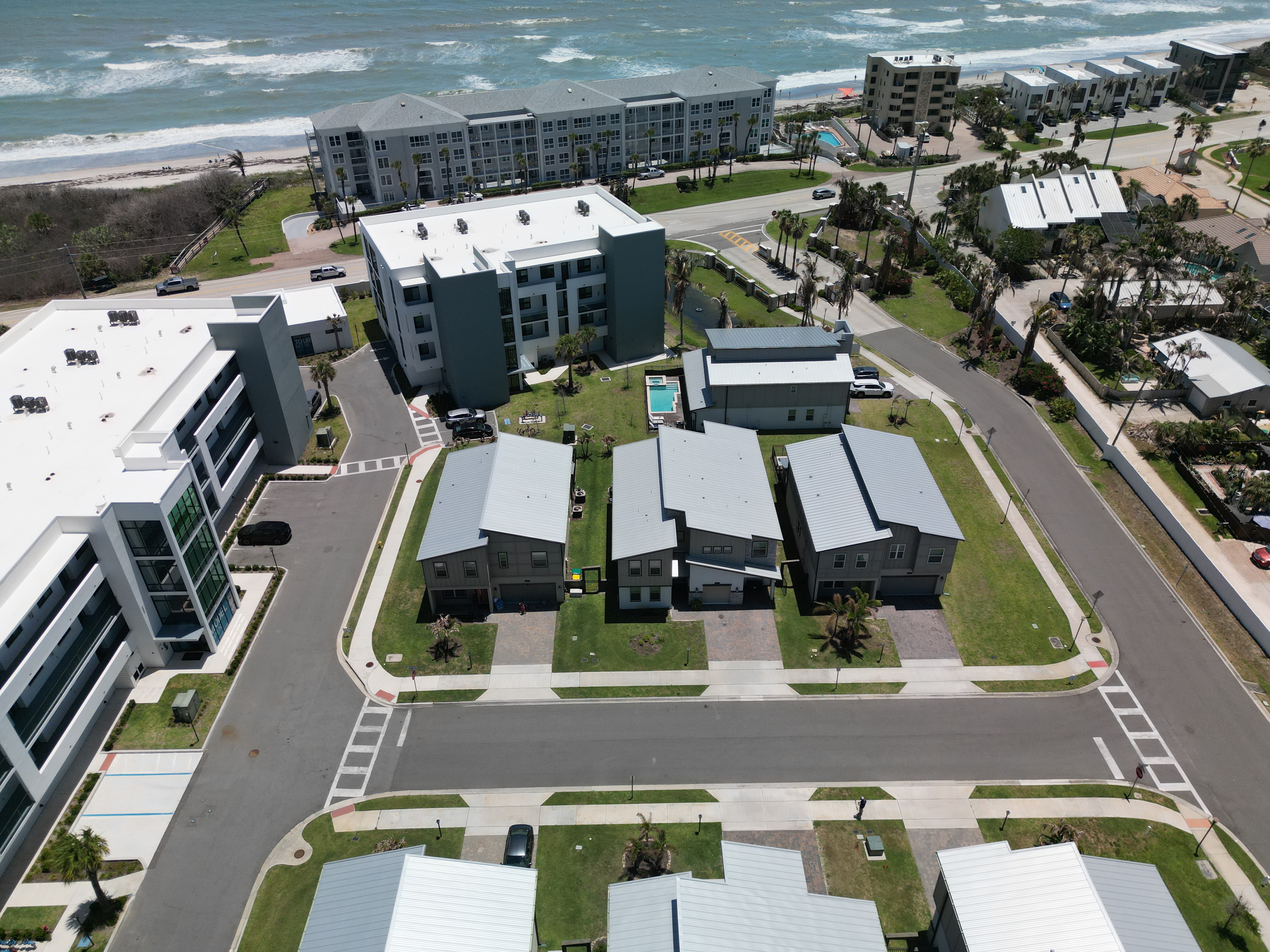 Modern beachside community with ocean views and resort-style amenities