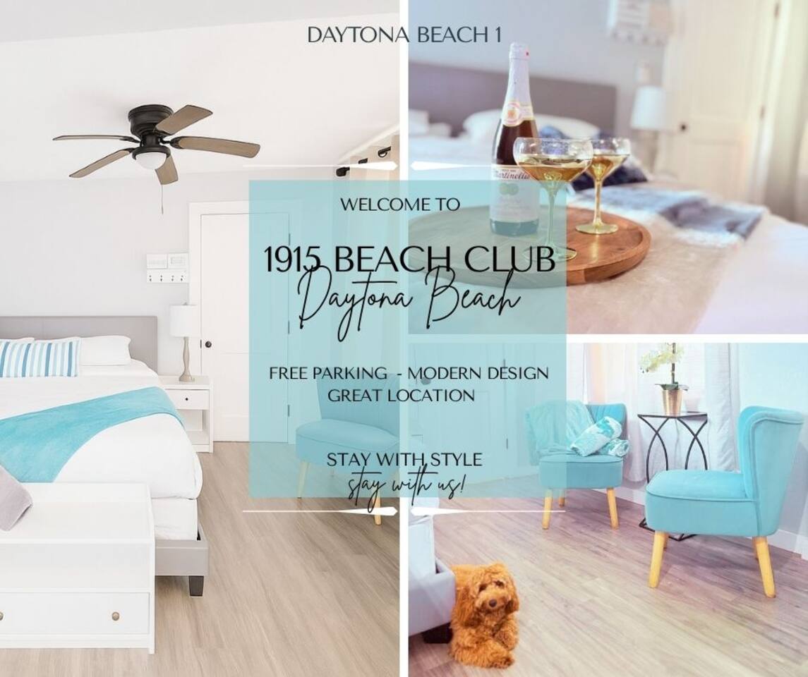 Pet Friendly King Suite- 2 Min Walk to Beach!