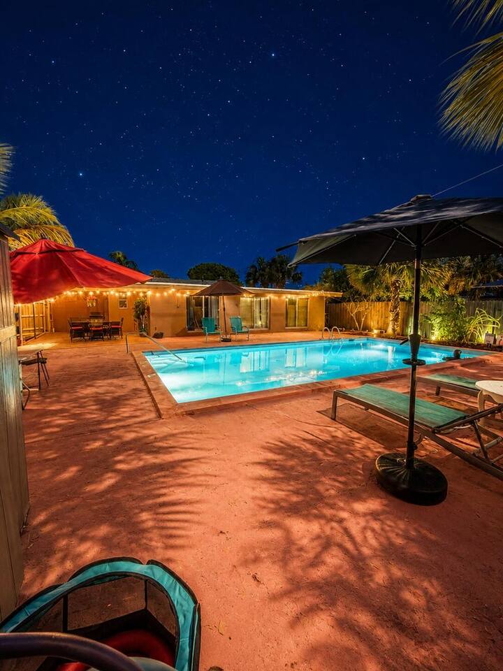 Beach Escape with Private Backyard Pool