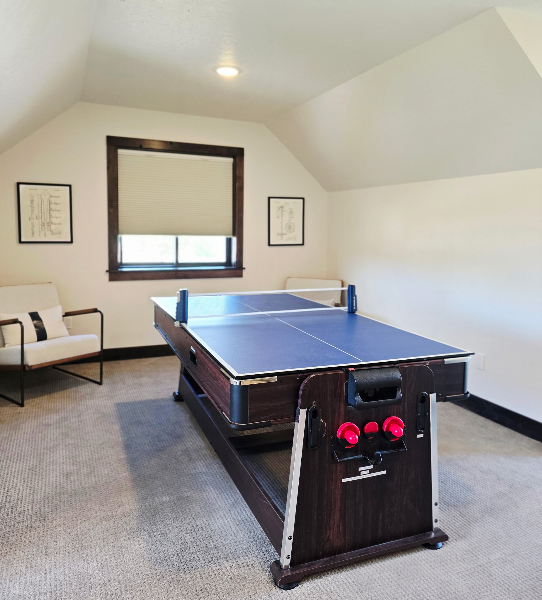 Bonus game room with ping pong table for family fun indoors