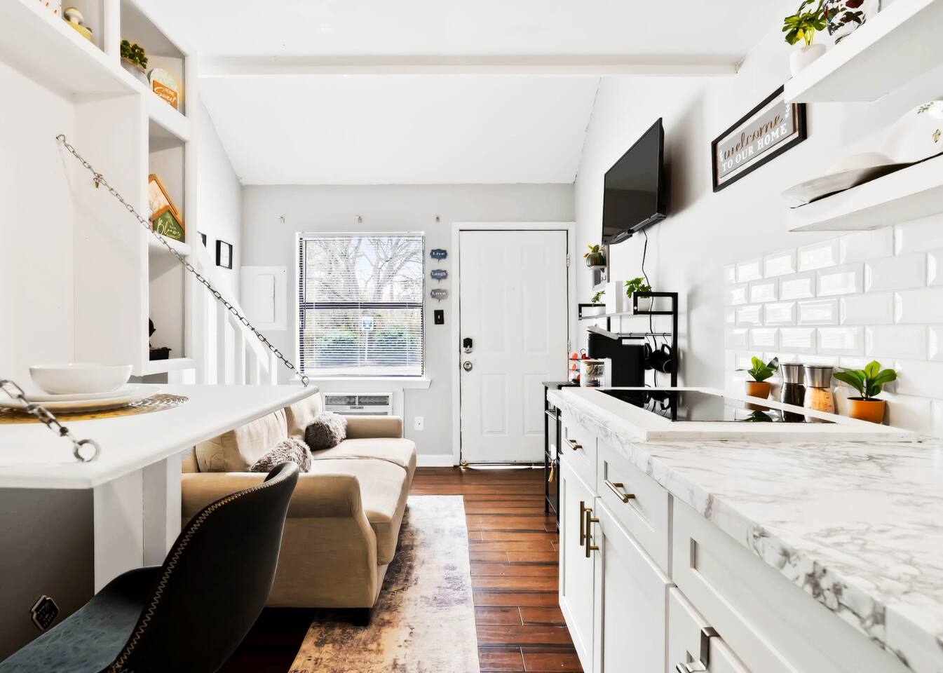 Rest Easy + Modern + Tiny Comfort + Free Parking
