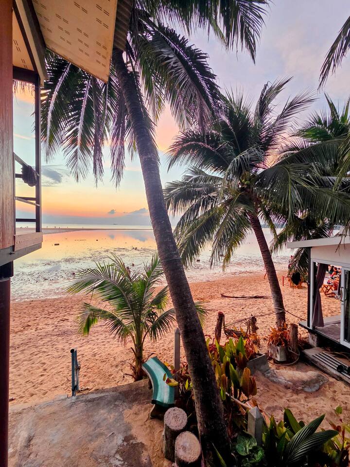 Sunset • Beachfront • Swim in Seconds • Hin Kong