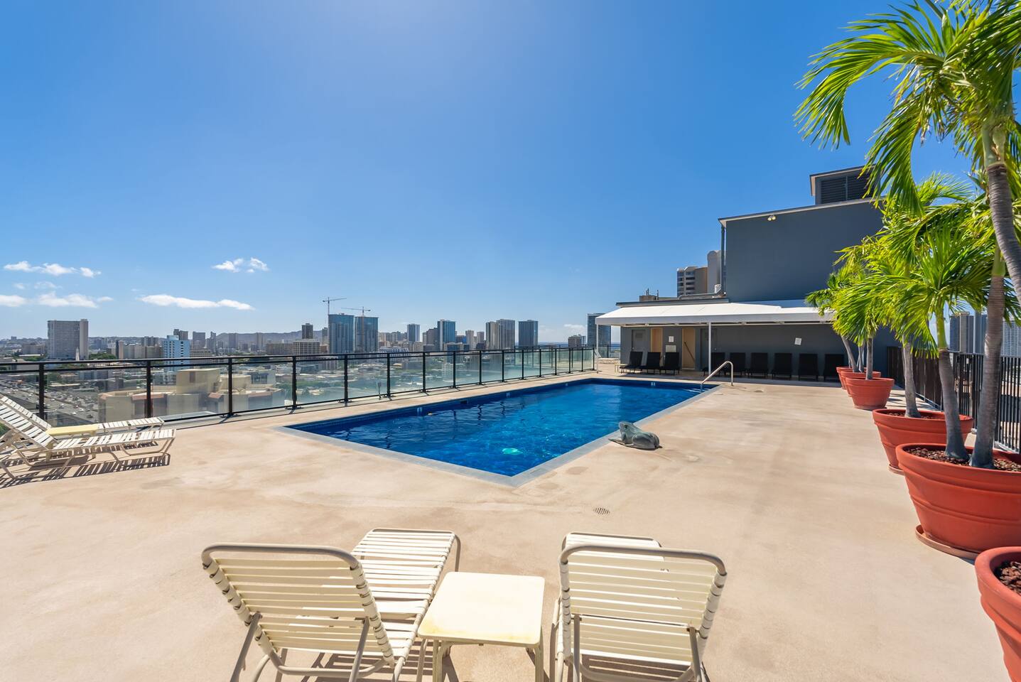 Take a dip in our rooftop pool and soak in the breathtaking views-paradise awaits.