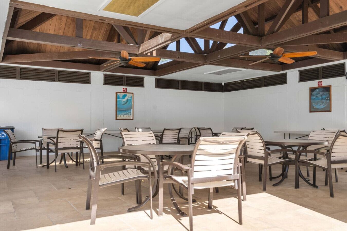 Take advantage of the building`s recreation space where you can enjoy the island breeze in shaded seating.