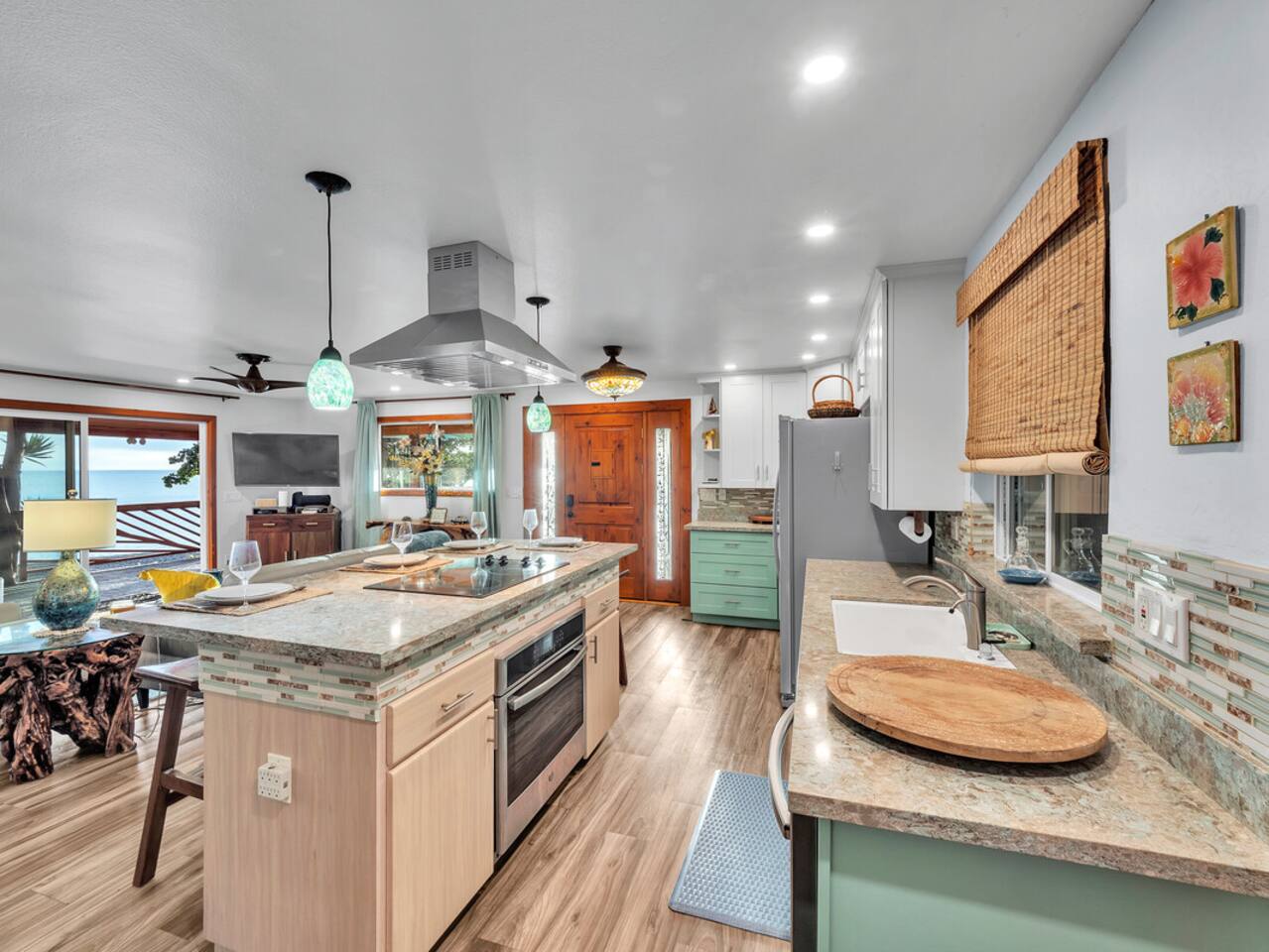 Cook up a storm in this newly renovated kitchen, with top-of-the-line stainless steel appliances and ample space for all your culinary adventures.