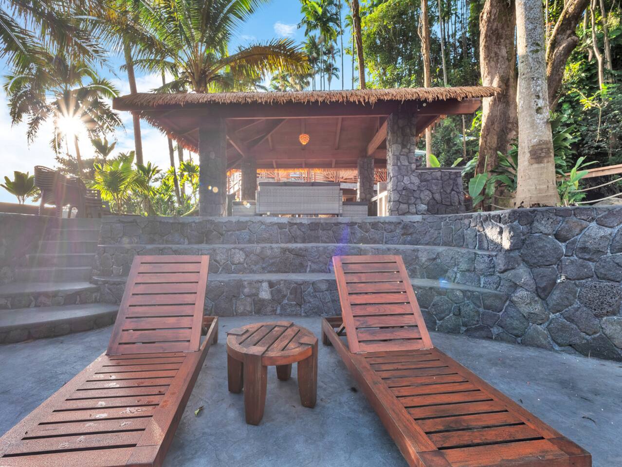 Celebrate love in the amphitheater-style seating of the Honoli'i Halau, a perfect spot for vow renewals.