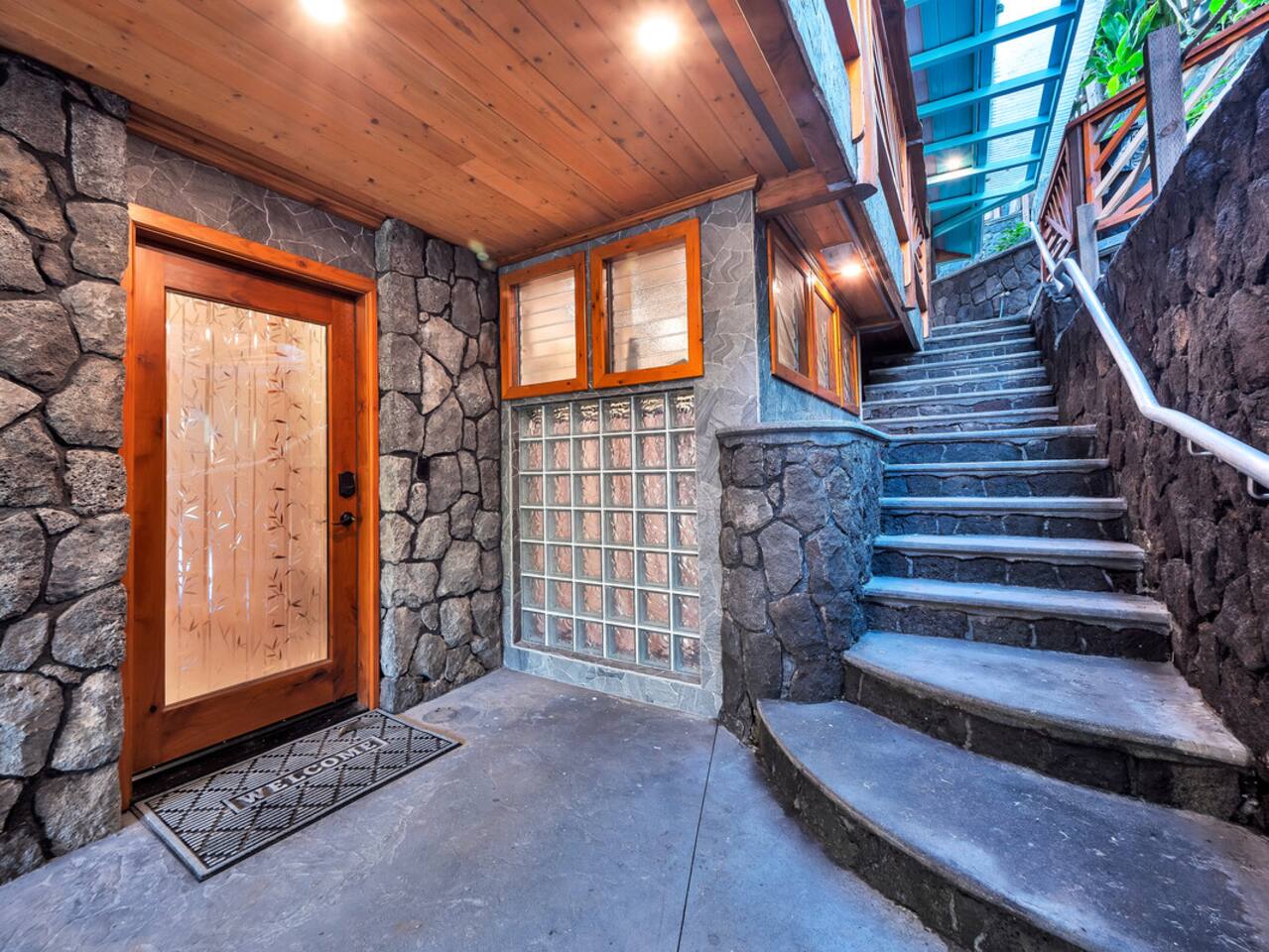 You will also find easy access to the outdoor shower and back up to the main level right outside the backdoor