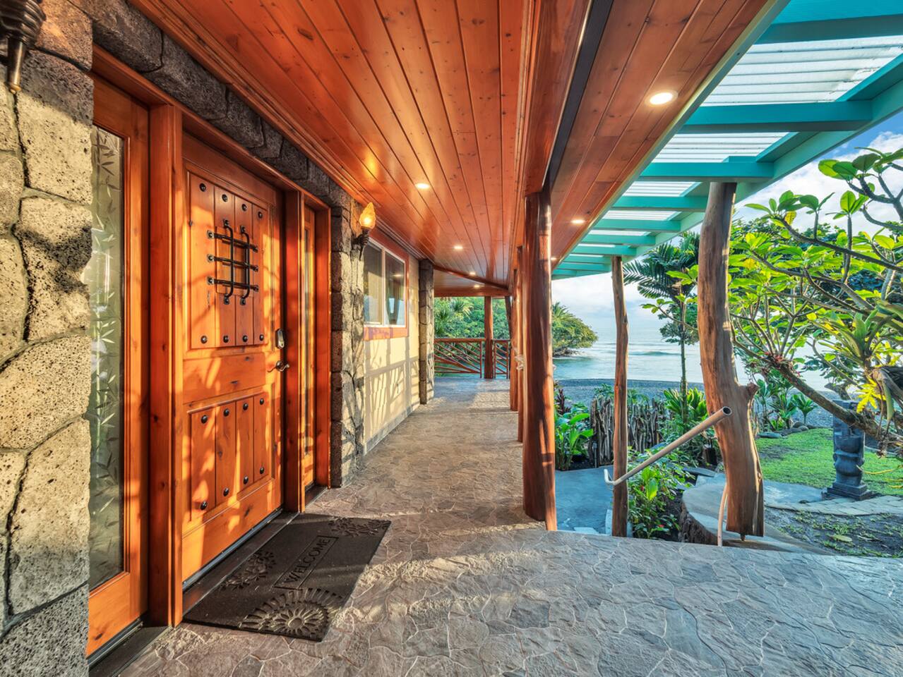 Oceanfront paradise at your doorstep-wake up to the sounds of the sea and the sights of waves breaking right in front of you.