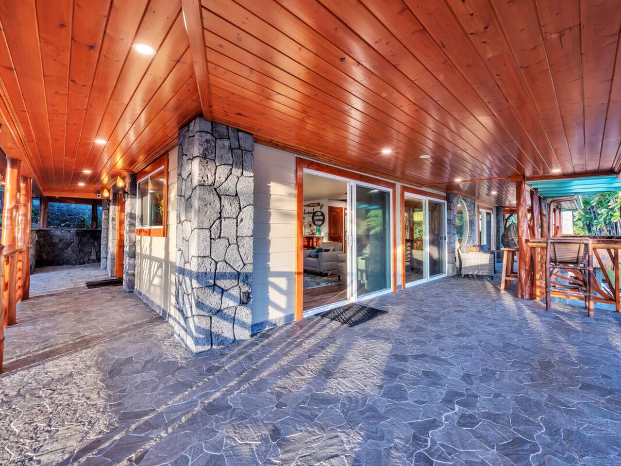 Take a step onto the lanai and feel the gentle ocean breeze - a true Hawaiian getaway.