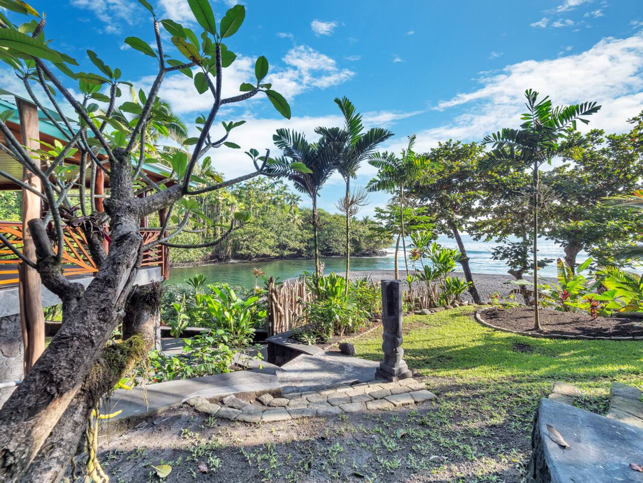 No matter where you look, the beauty of this oceanfront estate captivates your senses at every turn.