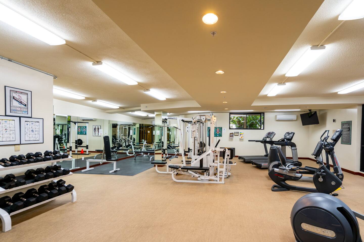 Stay fit and energized during your getaway in the fully equipped gym, with everything you need to keep your workout routine intact.