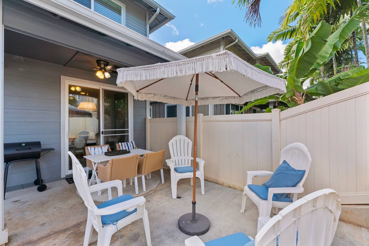Fire up the grill and kick back on the patio, made for laid-back afternoons.