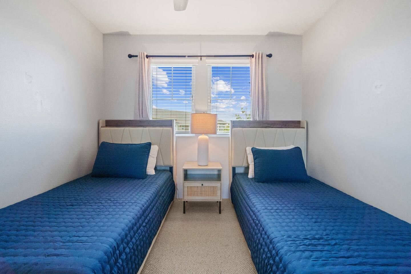 A peaceful retreat for the kids or extra guests in the twin room.