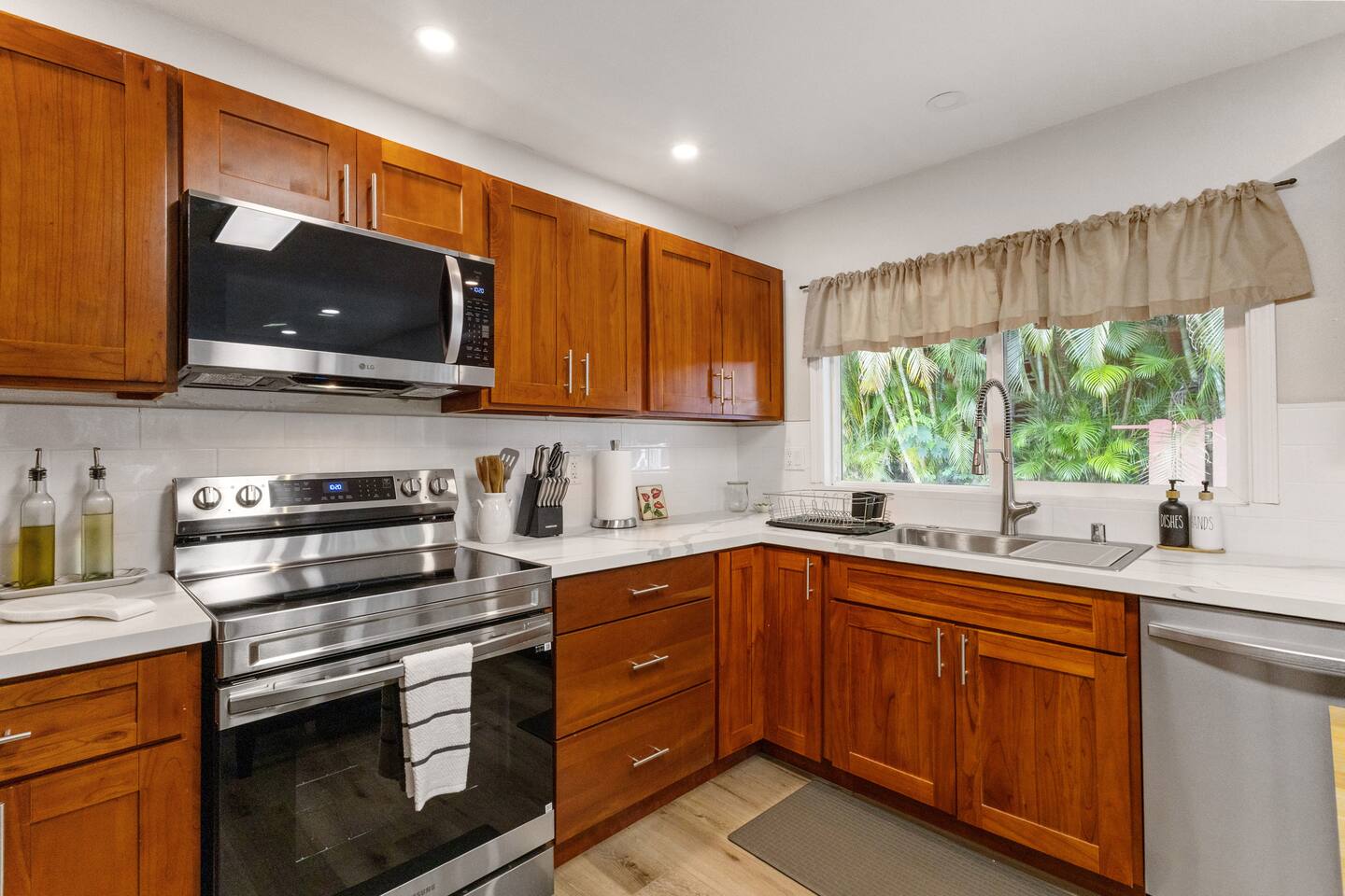 A kitchen that feels like home with all the essentials you'll need during your stay.