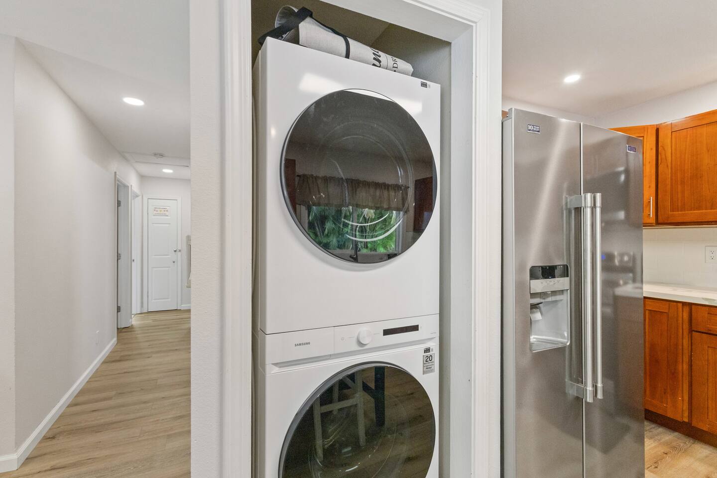 Keep laundry days in-house! Enjoy convenience during your stay with this updated washer and dryer.