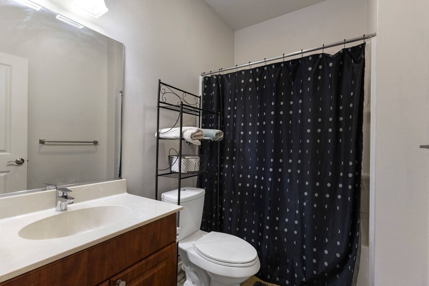 A full bathroom is located on the first floor, adding convenience for guests and your day-to-day.