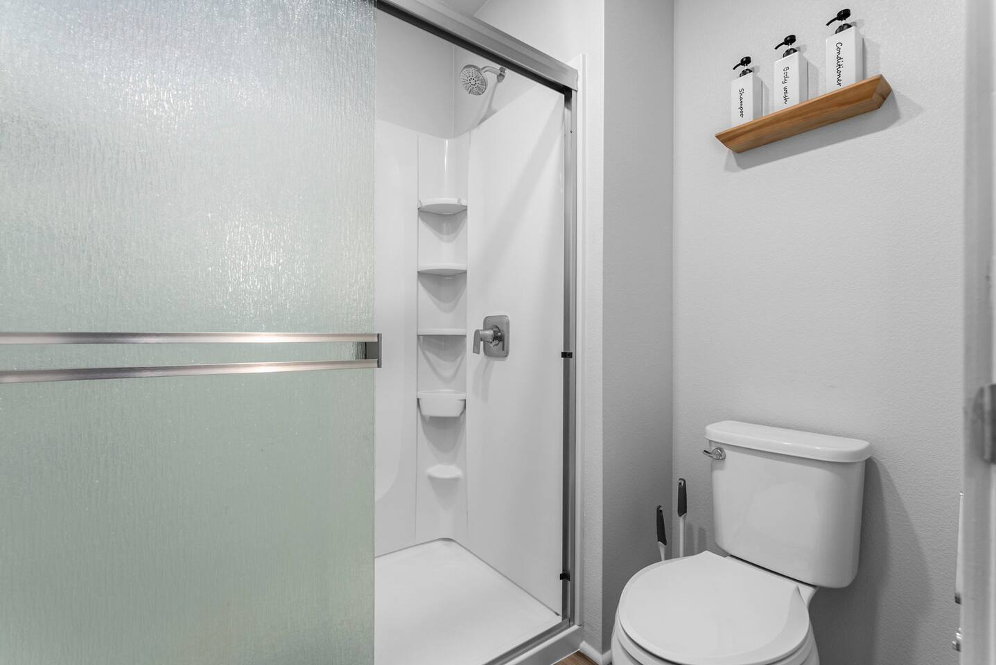 Feel a touch of hotel luxury when you step into the walk-in shower.