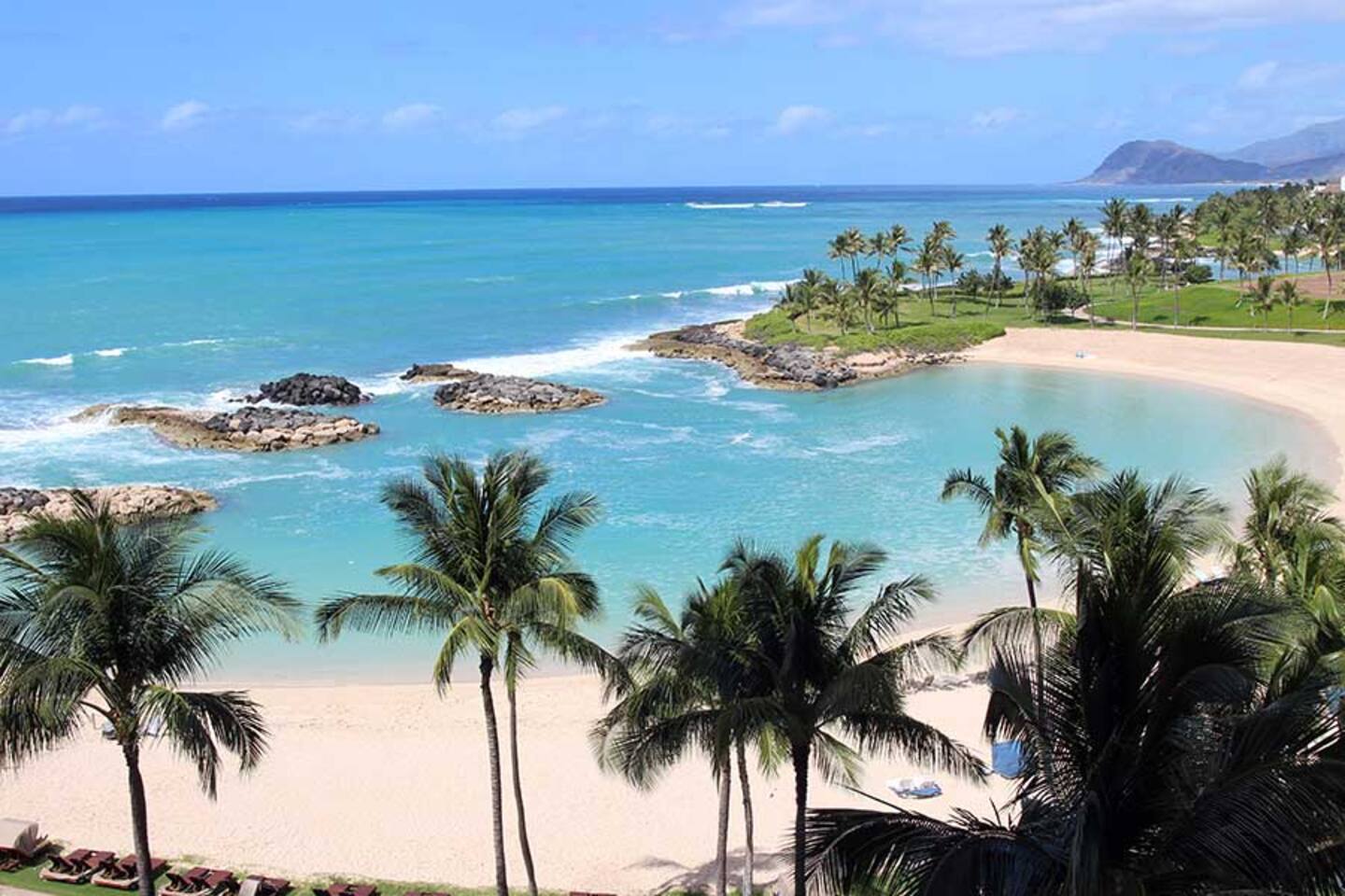 Stroll to nearby white-sand beaches in minutes