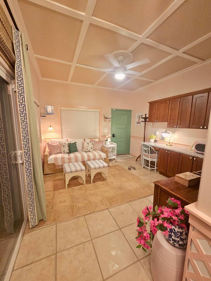 From morning tea to evening journaling, this sunlit nook is your personal retreat wrapped in island warmth.