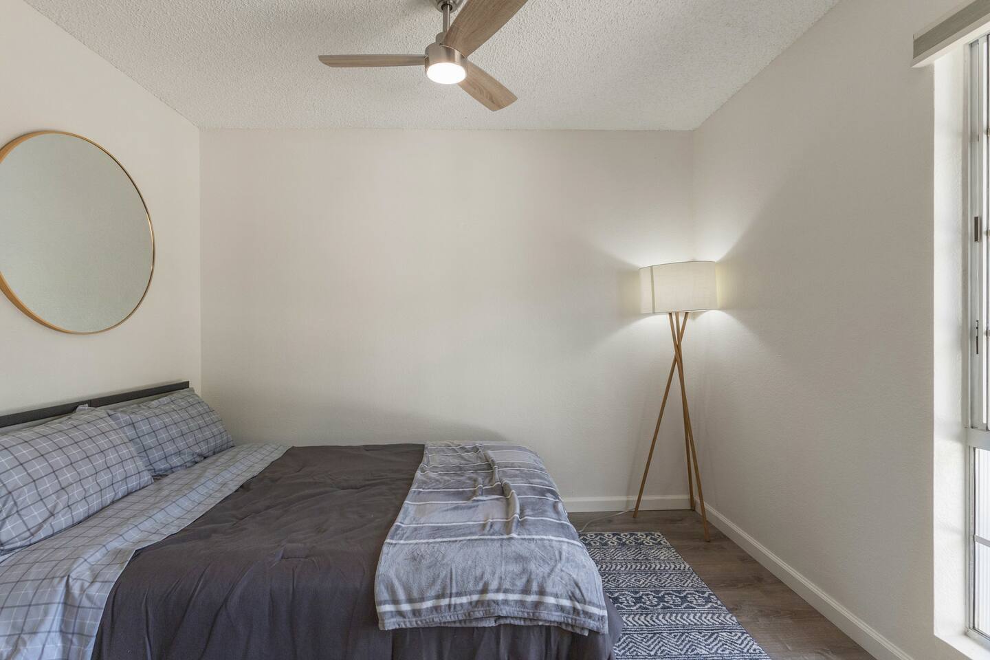 Each bedroom is equipped with a ceiling fan, so you'll never have to worry about staying cool.