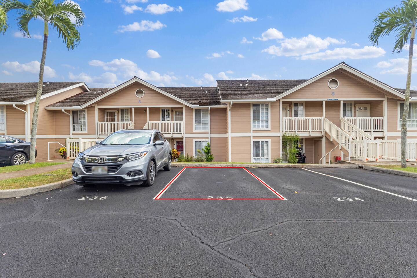Enjoy the convenience of a designated parking spot right in front of your door.
