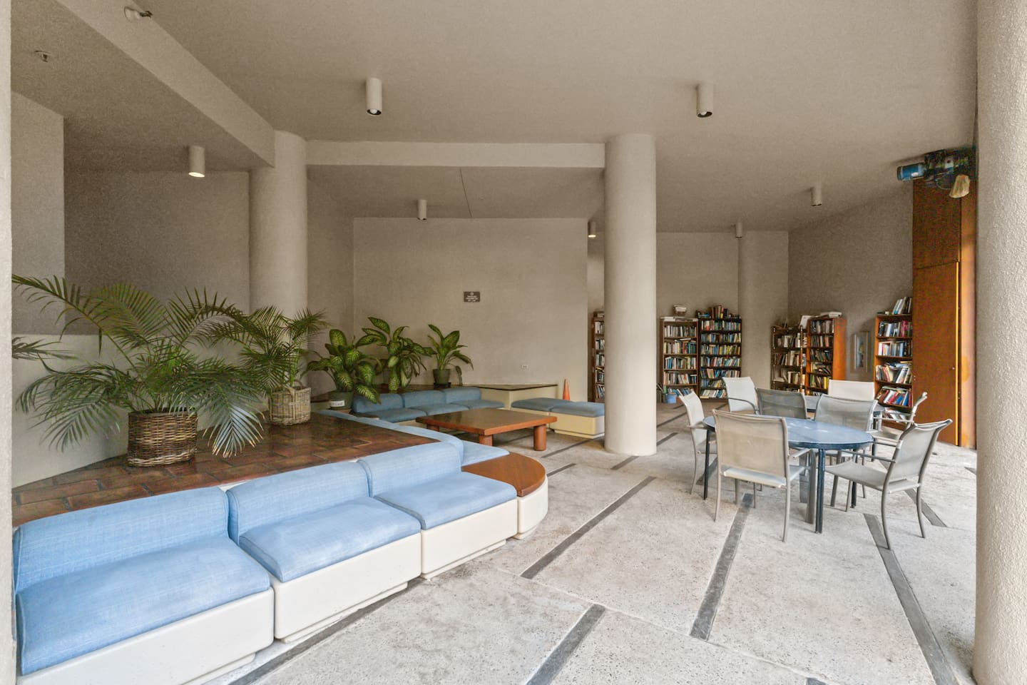 Relax and recharge in this inviting indoor lounge. Perfect for reading, casual meetings, or quiet moments.