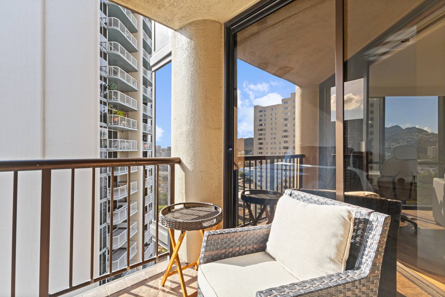 Sip, sit, and soak in the skyline on your private balcony.