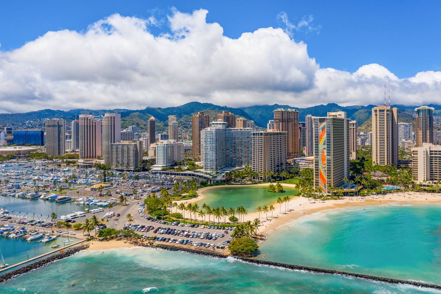 Skyscrapers, sailboats, and sandy shores this is the dynamic backdrop of your island adventure.