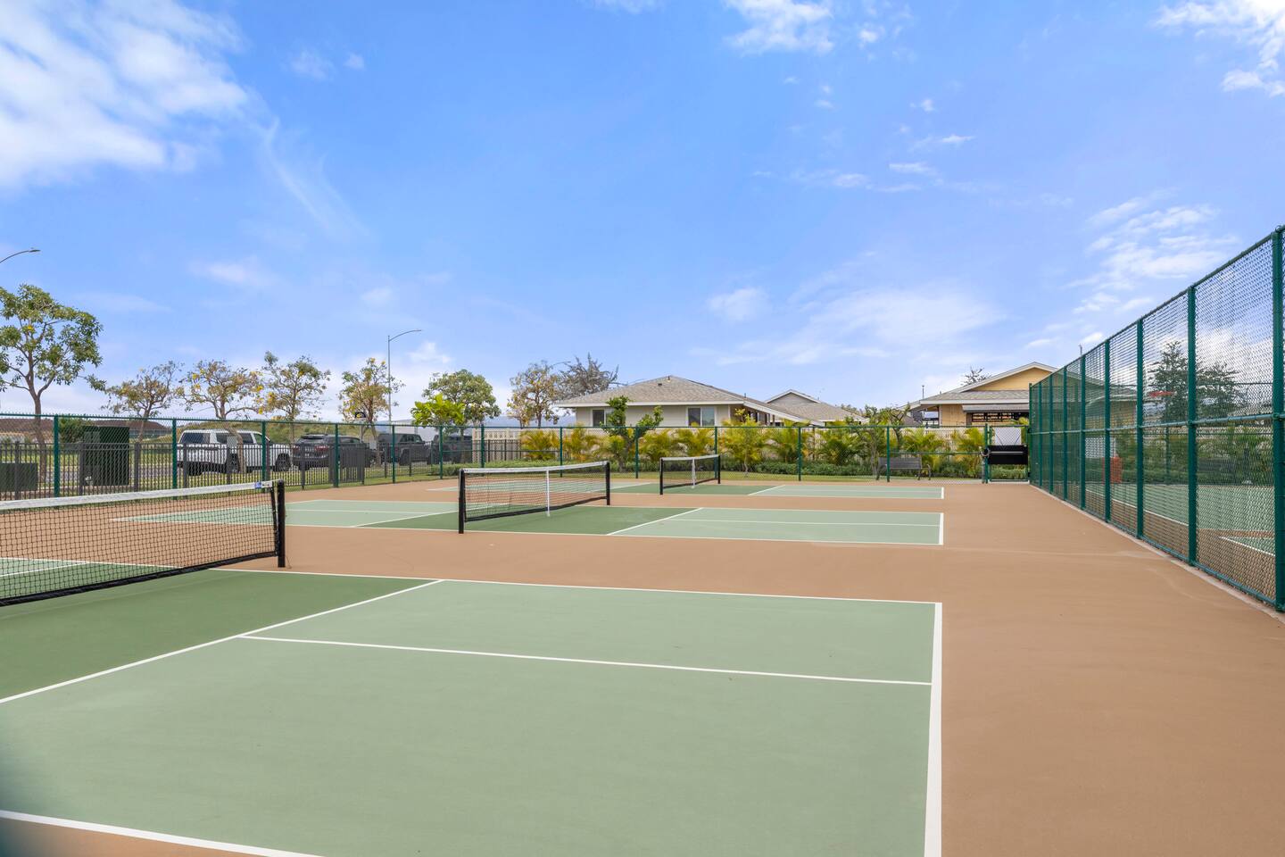 Serve, rally, and unwind  these sunny pickleball courts bring energy and connection to the neighborhood.