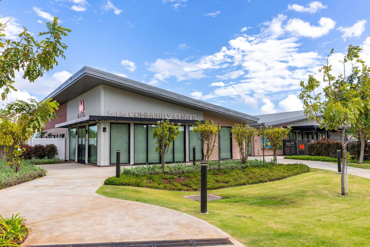 Steps from home, this sleek community center offers space to gather, connect, and enjoy the outdoors.