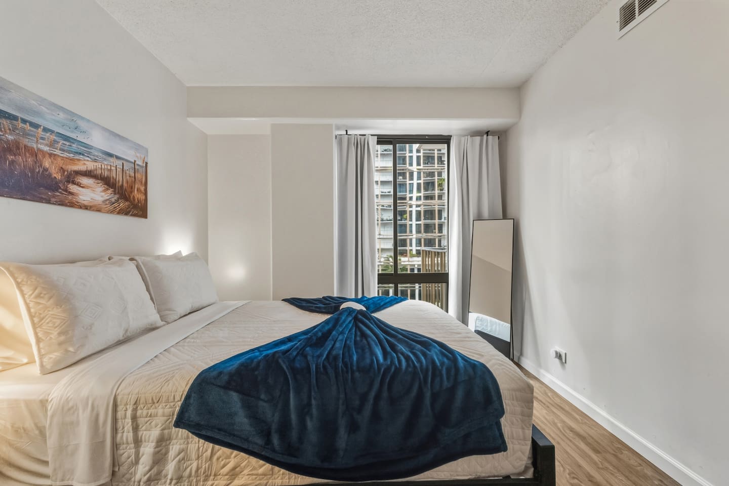 Your peaceful perch above it all. Soft textures, natural light, and a view that feels like vacation.
