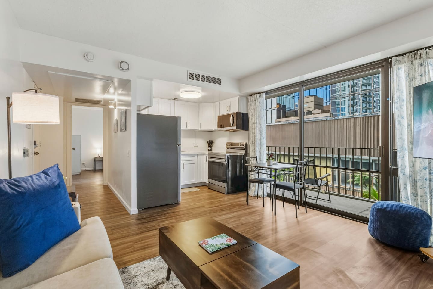 Your stylish home base. Cook, dine, and unwind in this light-filled space with modern touches.