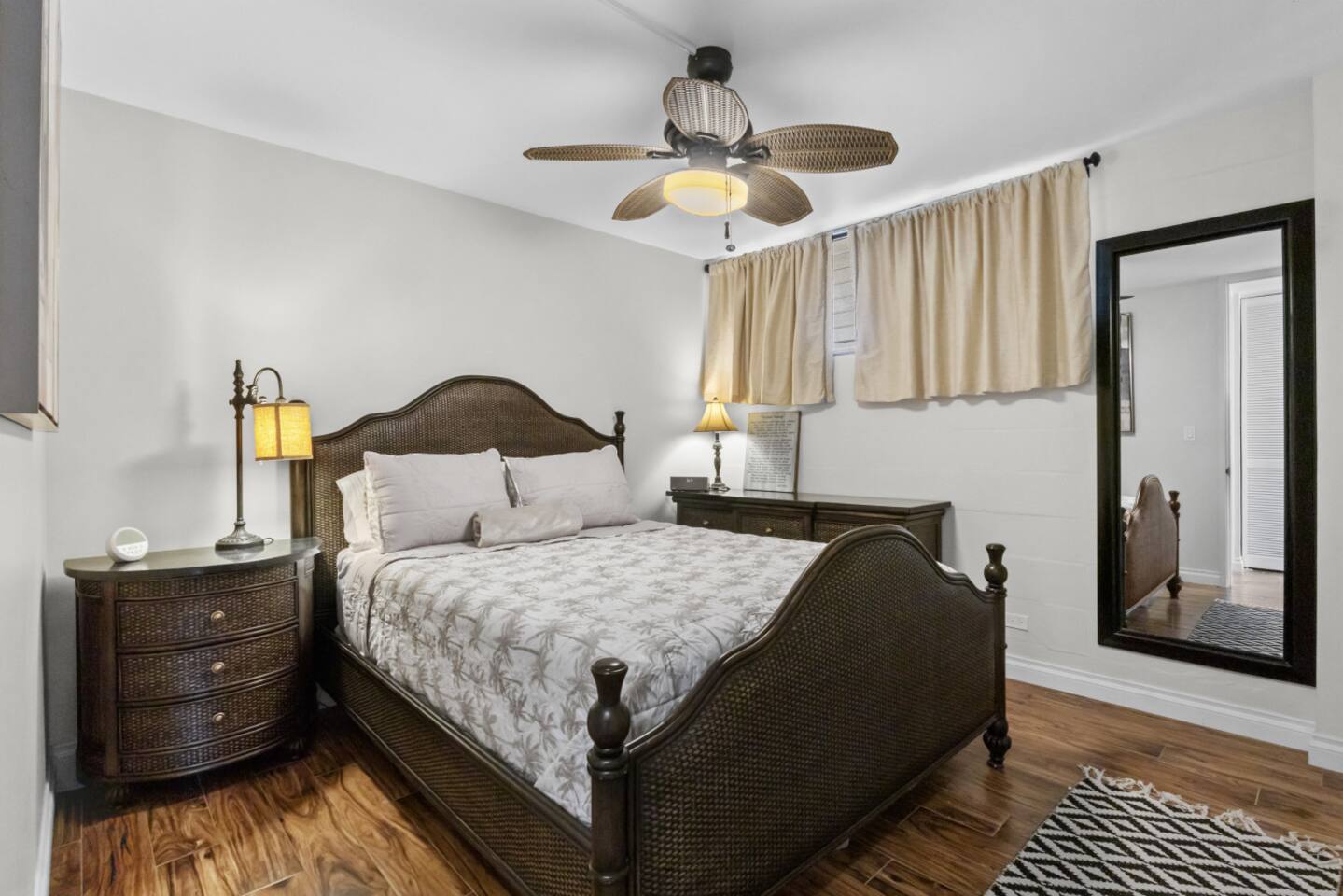 Comfy, cozy, and island-style furniture for you to get a restful sleep after a day of adventuring.