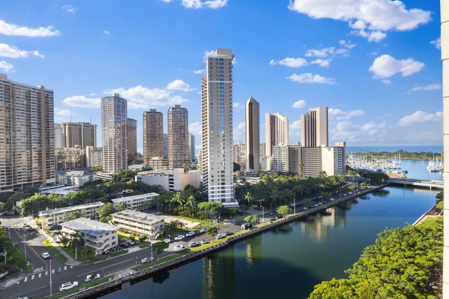 The penthouse floor allows you to see Honolulu in all its glory - paradise right at home.