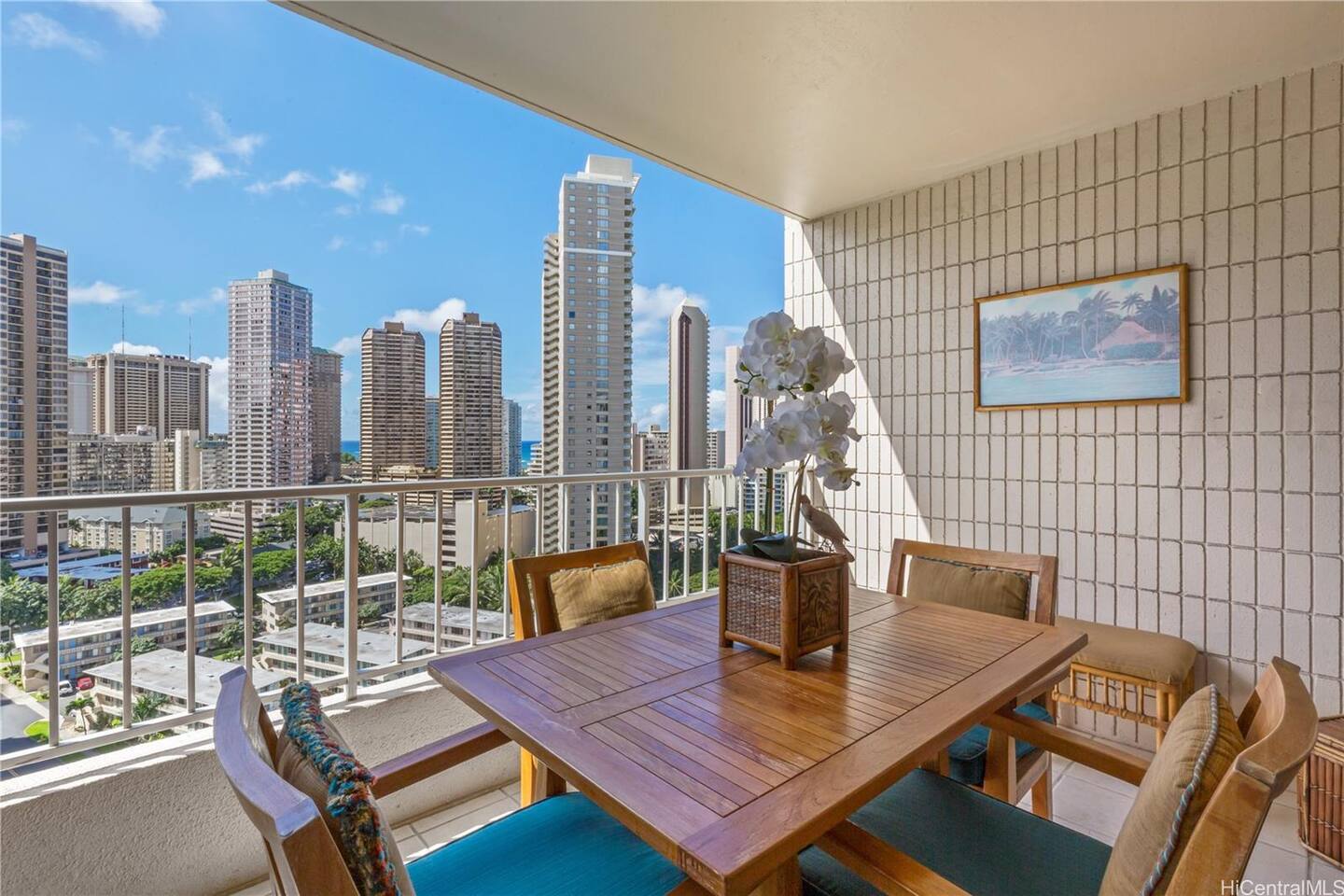 Start your morning with ocean breezes and skyline views, this balcony is made for slow sips and sunny moments.