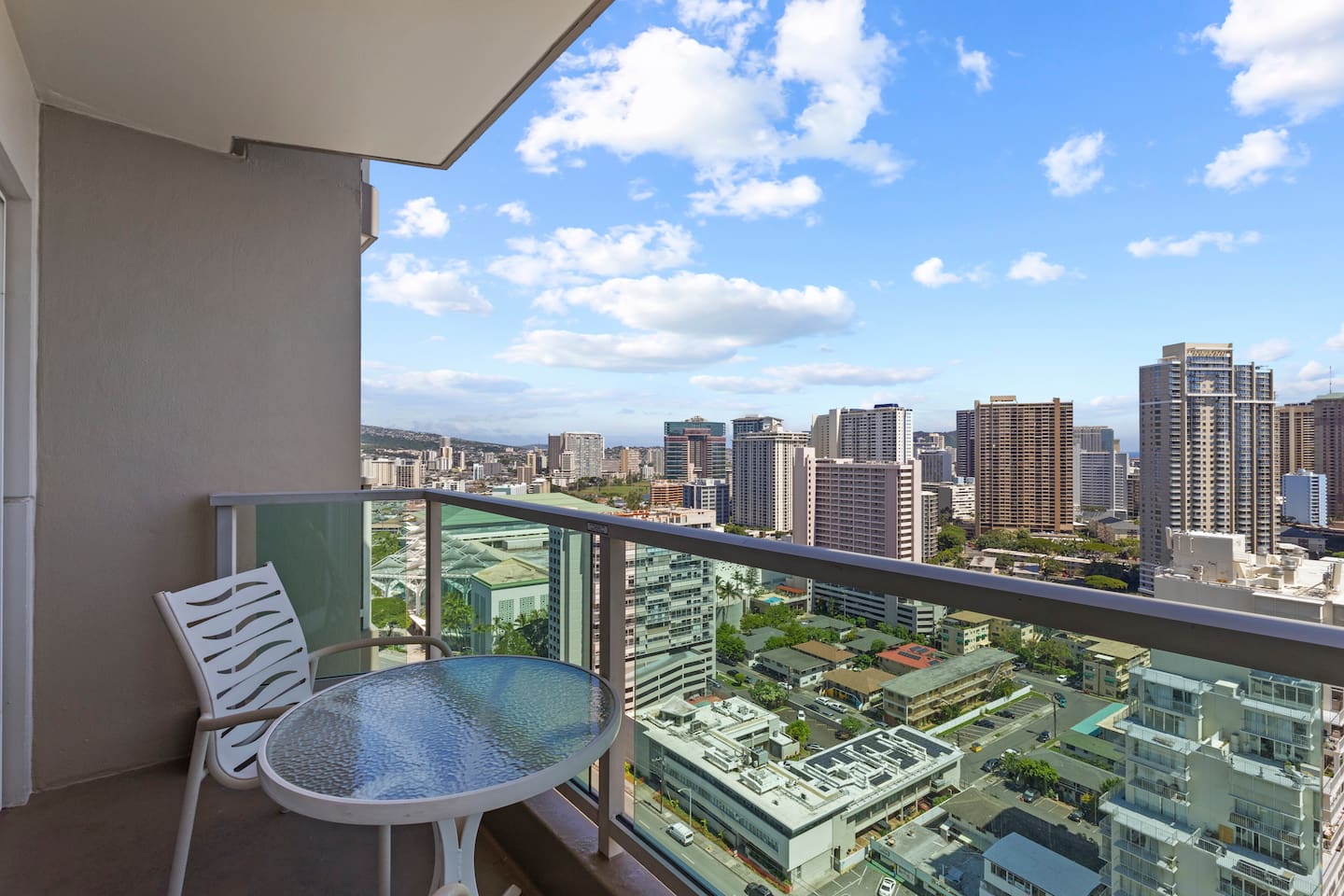 Stop by the lobby's Starbucks and enjoy your beverage on the private lanai.