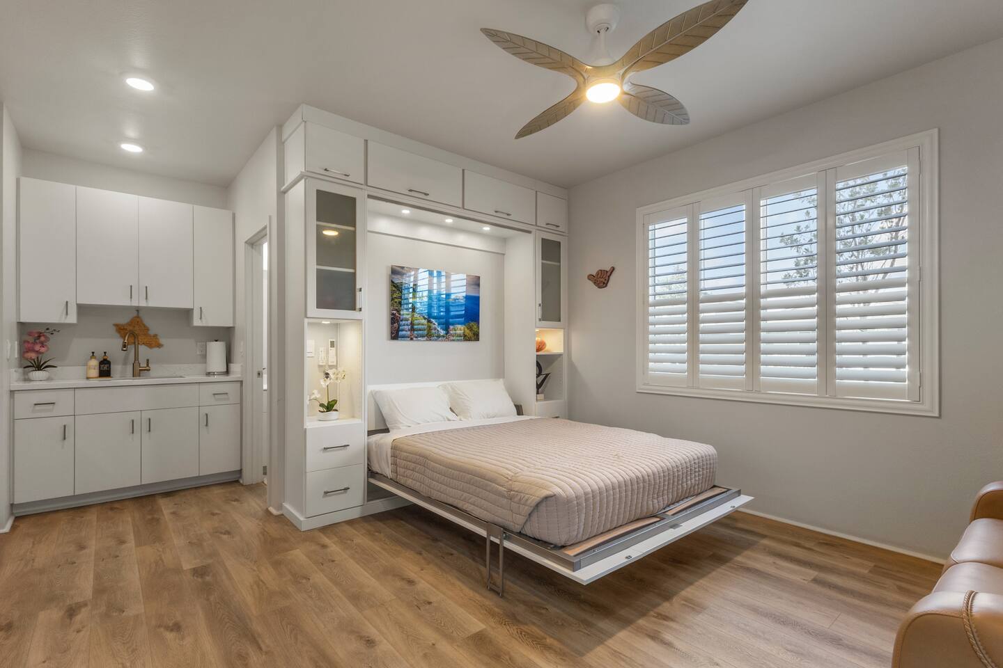 Cozy Ho'opili Studio | AC, W/D, Kitchen