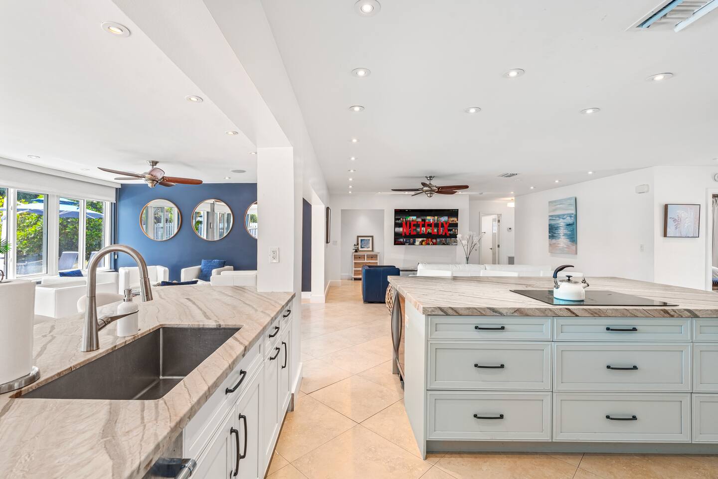 Make yourself at home in the spacious, sleek-style kitchen, a welcoming space to enjoy meals and gather with family and friends.