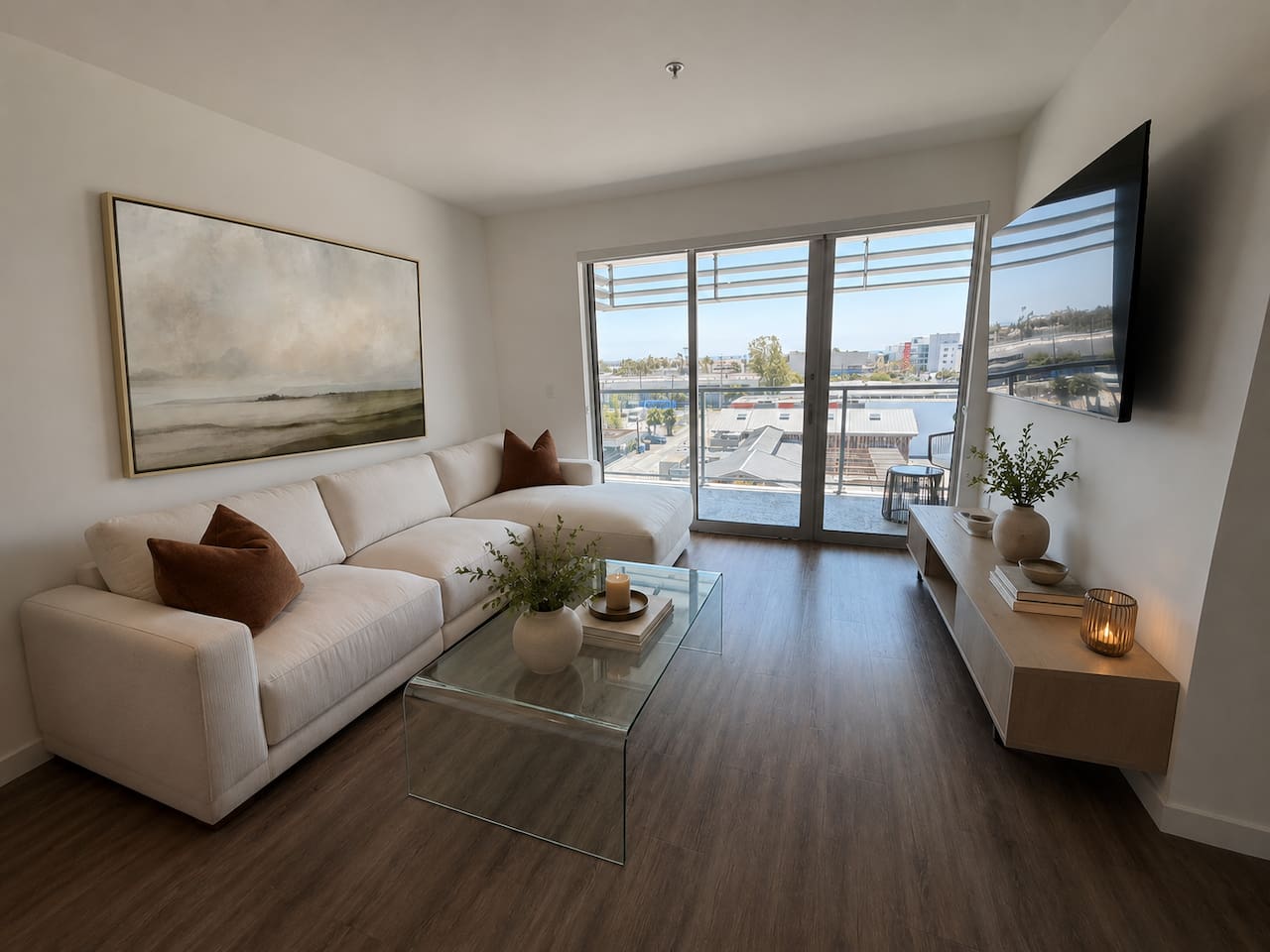 Modern Coastal Dream: 2BR w/ Pool & Ocean View