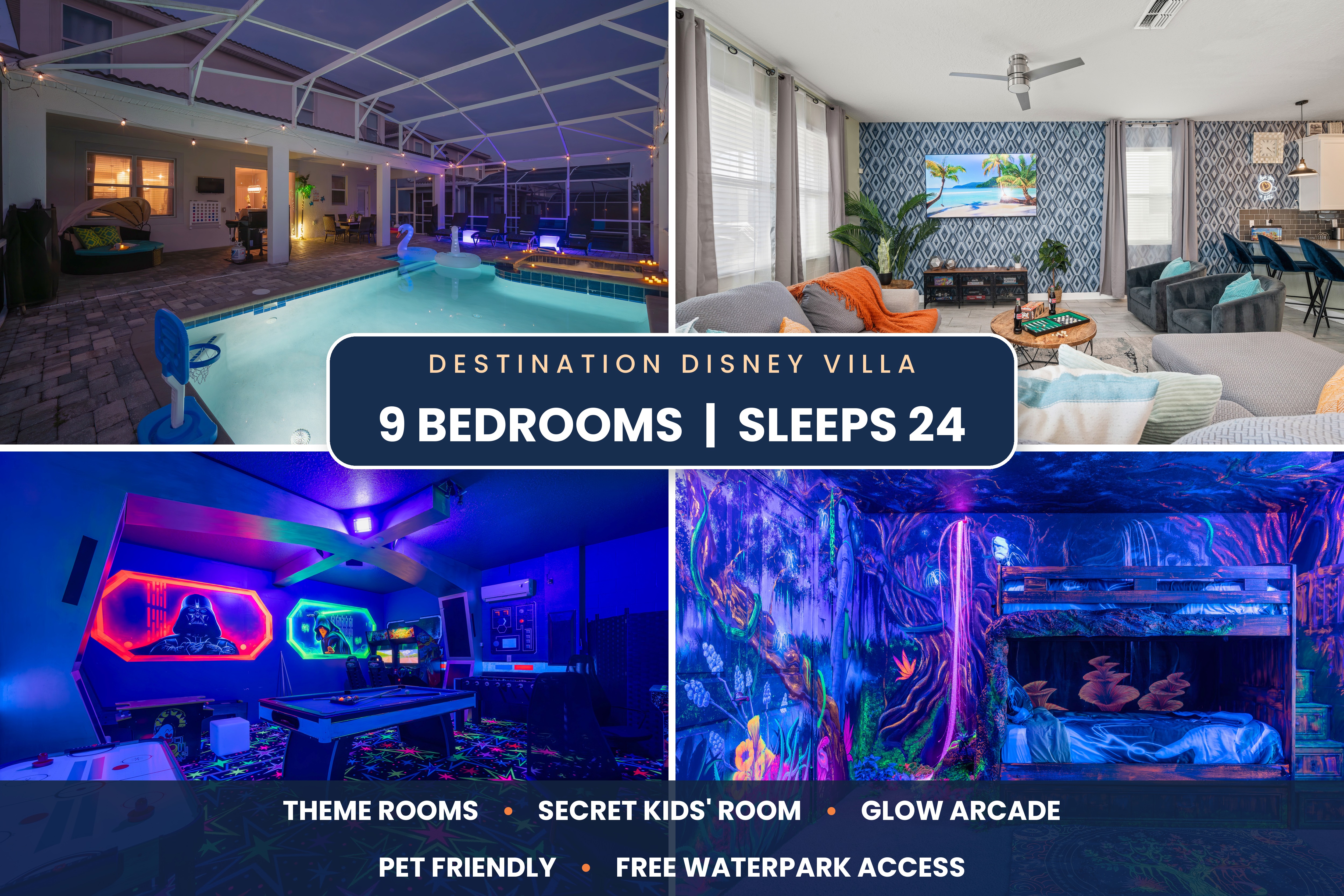 Destination Disney Villa | Pool, Spa, Arcade | 9BR