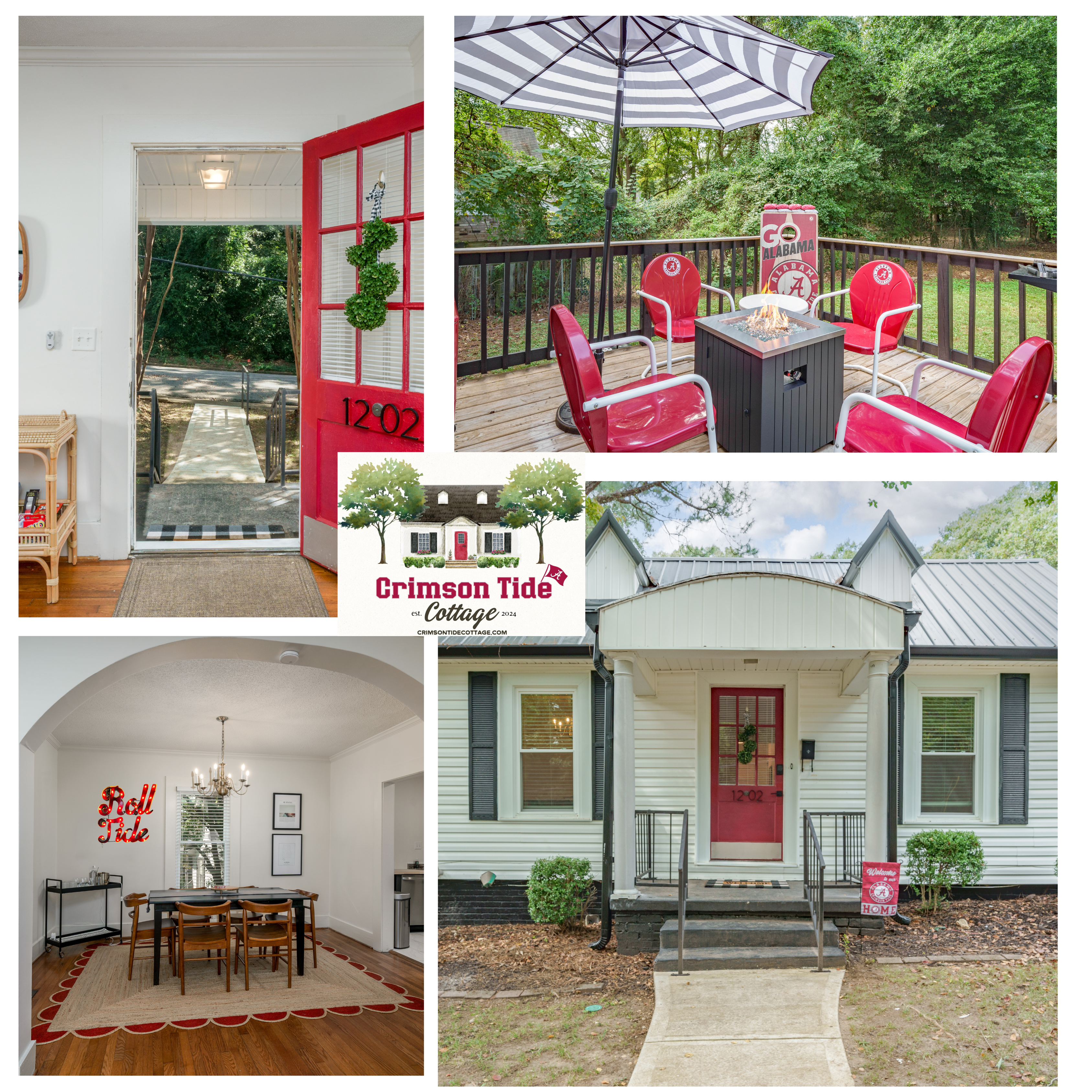 Crimson Tide Cottage-2.5 Miles to University of Alabama