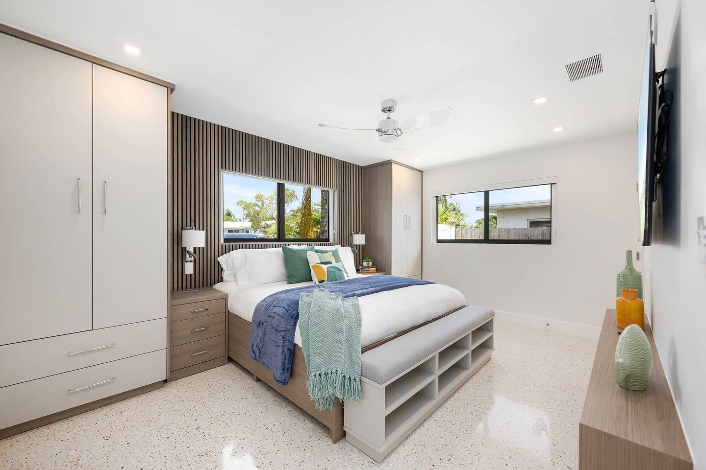 Ample closet space to unpack your suitcase and feel more at home