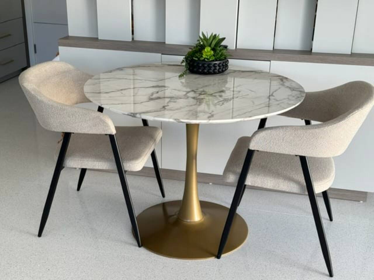 Indoor dining table for 2