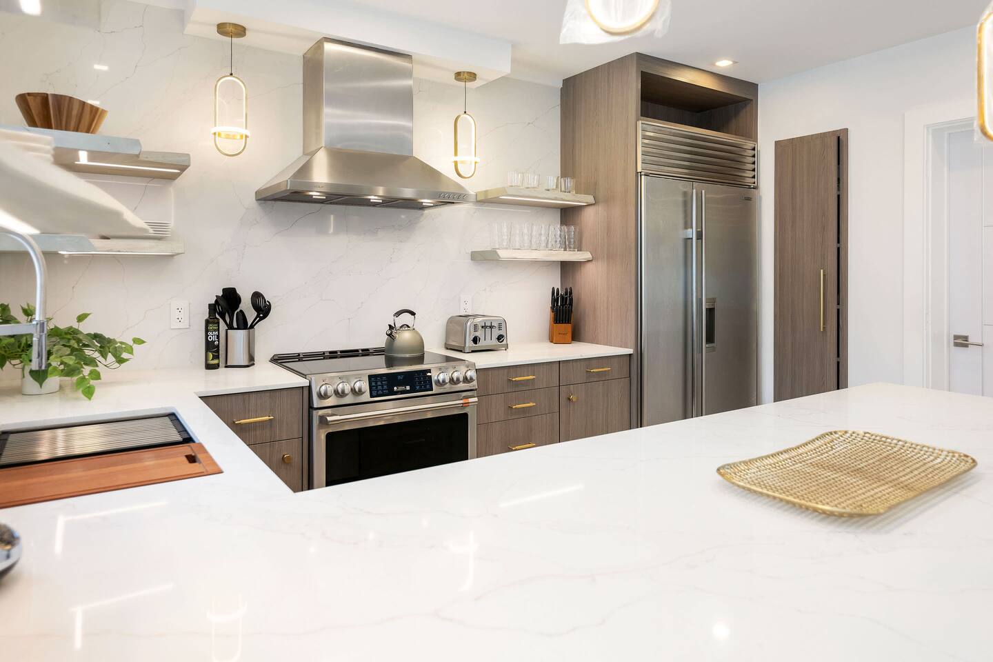 Ample counter space for easy meal prep